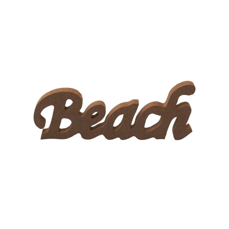 Display Beach Wording Brown